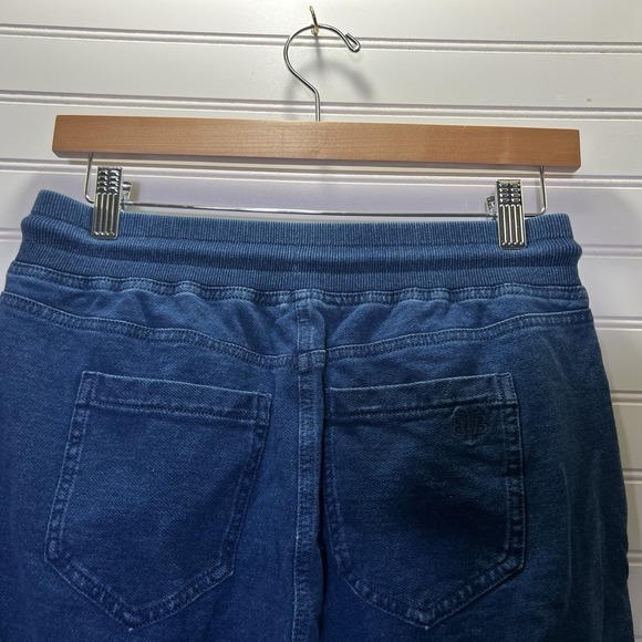 Brooks Brothers Women's Joggers Sz S Elastic Drawstring Dark Blue Denim Athletic - Picture 8 of 13